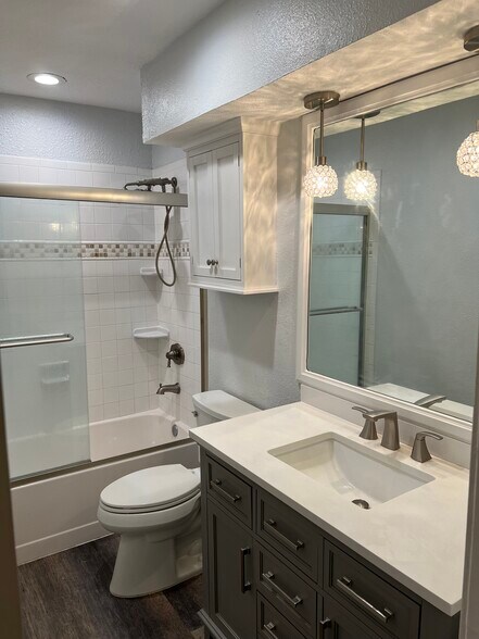 Bathroom with large mirror - 4340 Cedar Springs Rd