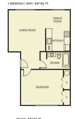 1BR/1BA - Summit View