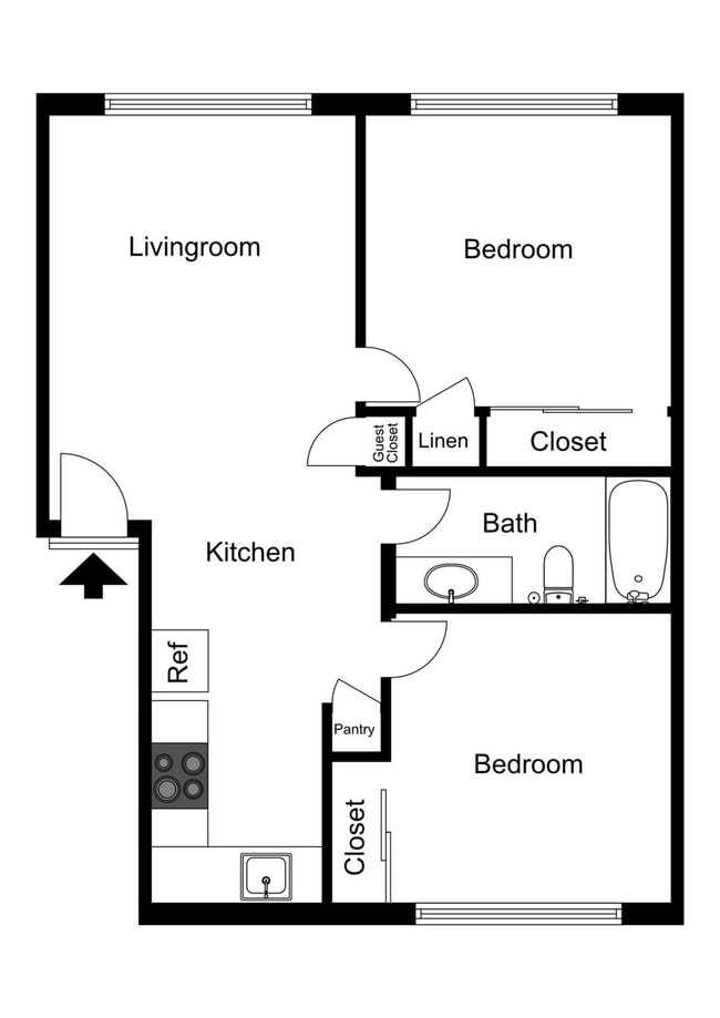 2x1 - Glacier Apartments