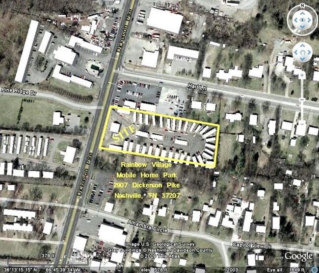 Aerial Photo - Rainbow Village Mobile Home Park