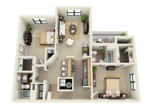 Floorplan - Park Trace Apartments