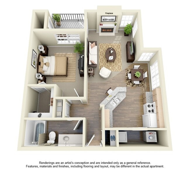 Floorplan - Bentley Place Apartments