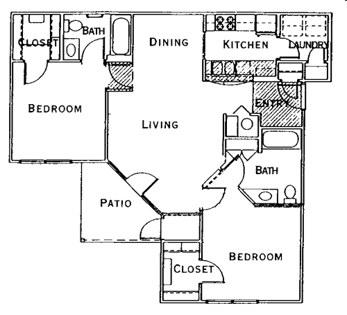 2BR/2BA - Lighthouse Apartments