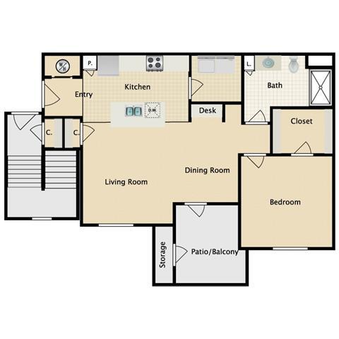 Floorplan - Sorrento at Deer Creek Apartment Homes