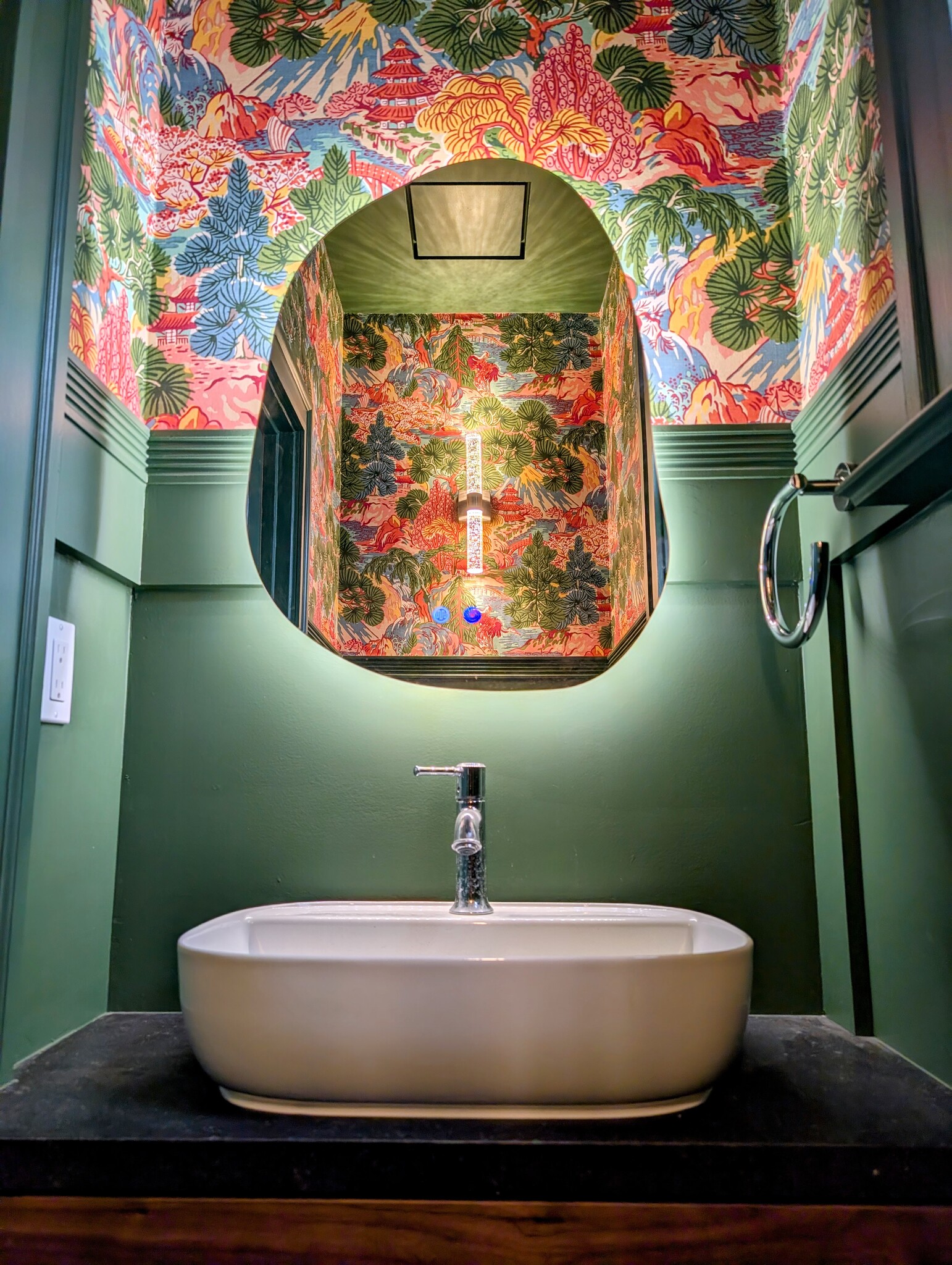 The powder room. Designed by Architectural Digest featured designers. Transport to a dreamy world. - 328 Lexington St