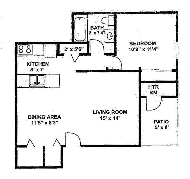 Floorplan - Capitol Commons Apartments and Townhomes