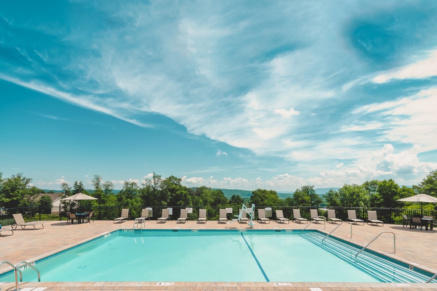 Pool View - Meadow Ridge Luxury Apartments