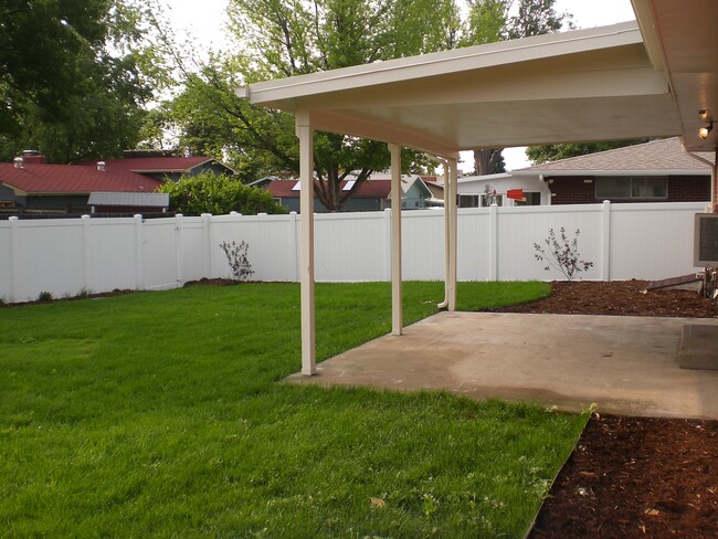 Covered Patio off of French Doors - 1430 Spencer St