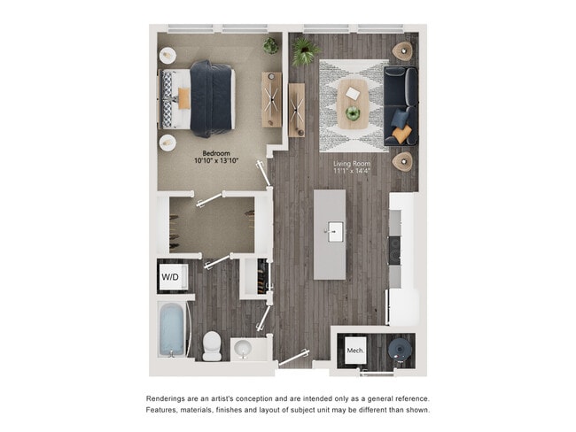 A5 Floor Plan - 2D - The Richmond Apartments