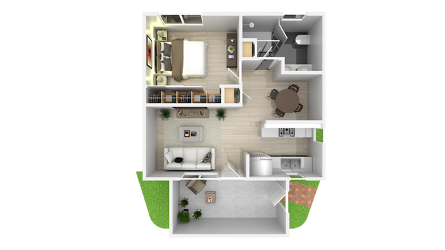 Floorplan - The Gates at the Marina Apartments
