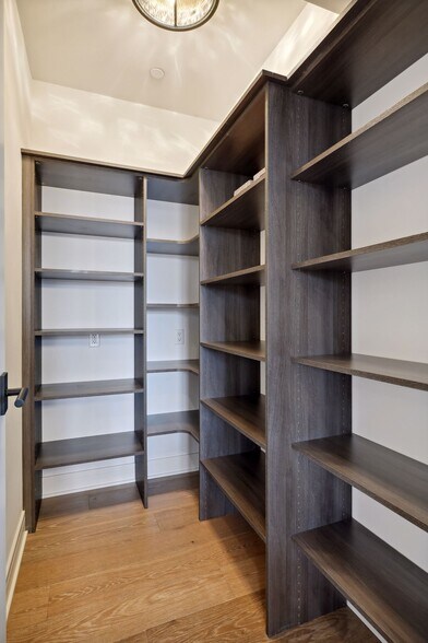 Kitchen space includes a walk-in pantry with built-in organizational components - 511 2nd St