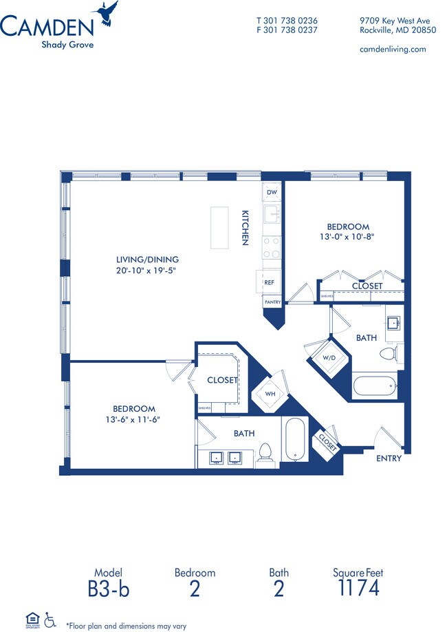 Floorplan - Camden Shady Grove
