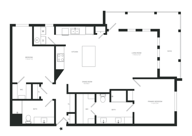 Floorplan - Gray Branch Apartments