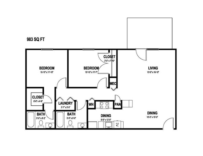 Floorplan - Greenbrier Apartments