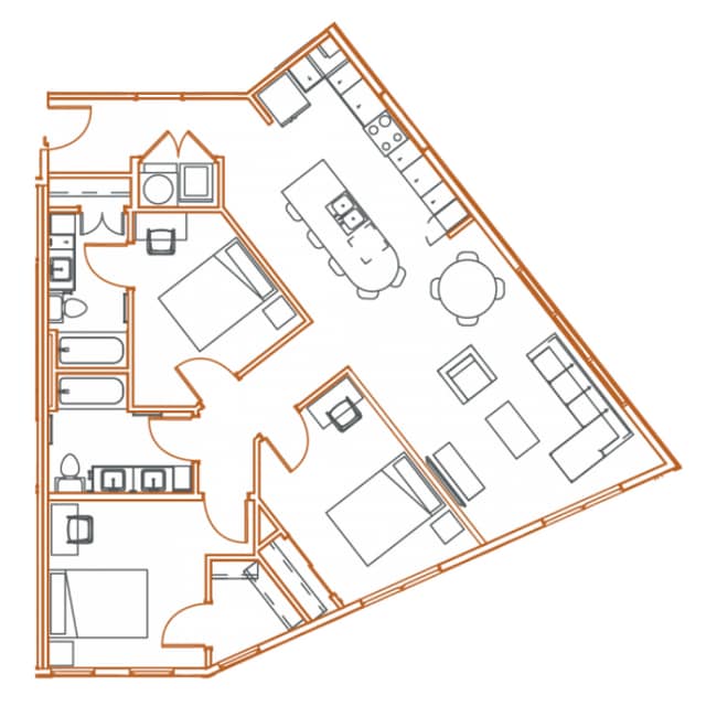PN C1 Floor-plan - Point North