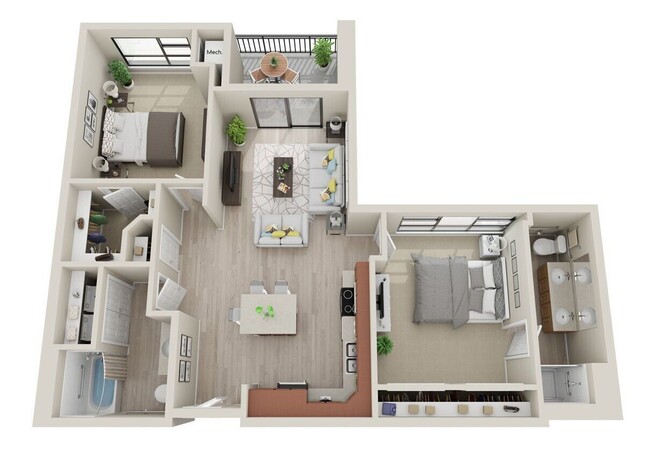 Floorplan - The Landing at 818