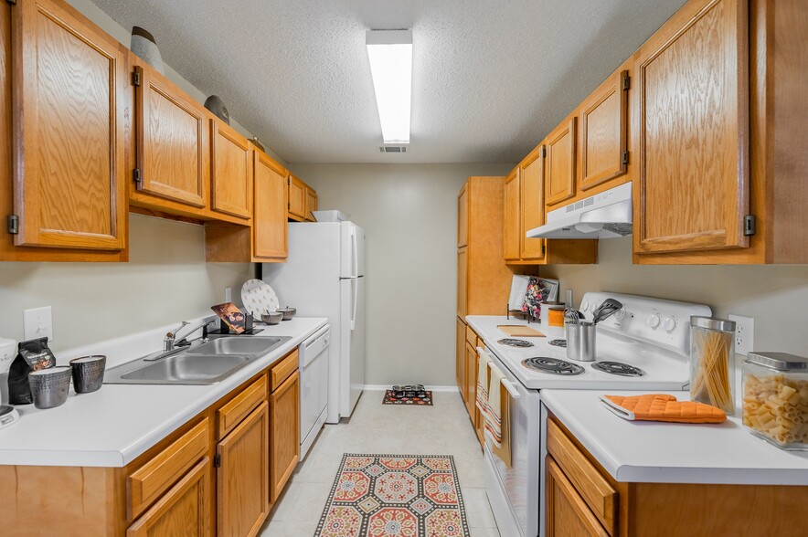 Oak Cabinet Unit - Traditions at Augusta Apartment Homes