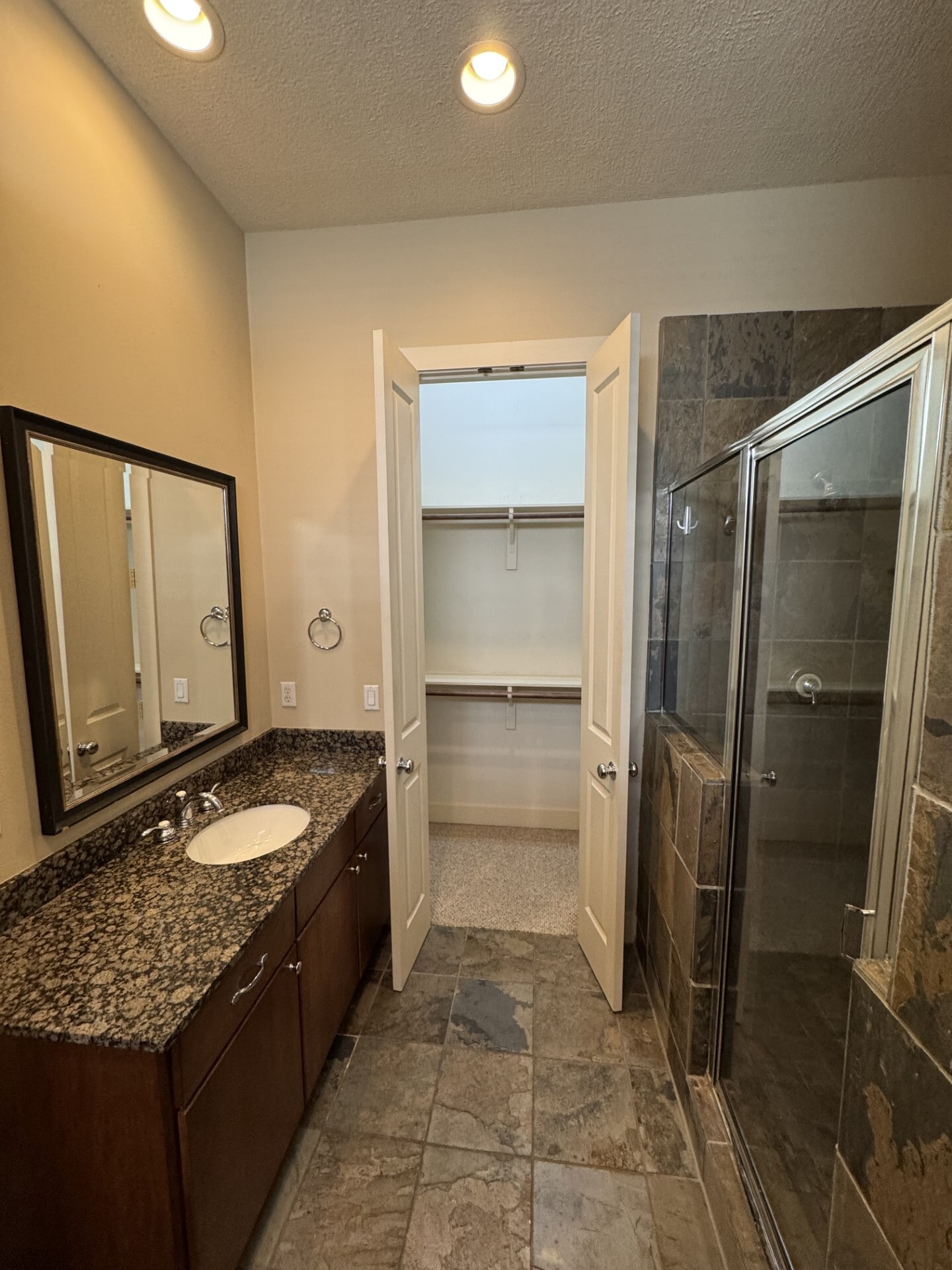 Another master bath sink and view to closet - 855 W 25th St
