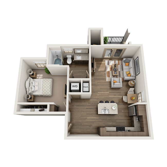 1 Bed/1 Bath - 22 North