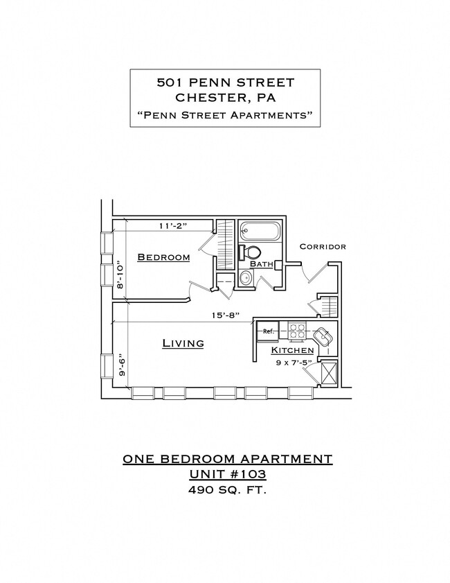 Floorplan - Penn Street Apartments