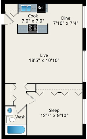 Floorplan - Reside on Pine Grove