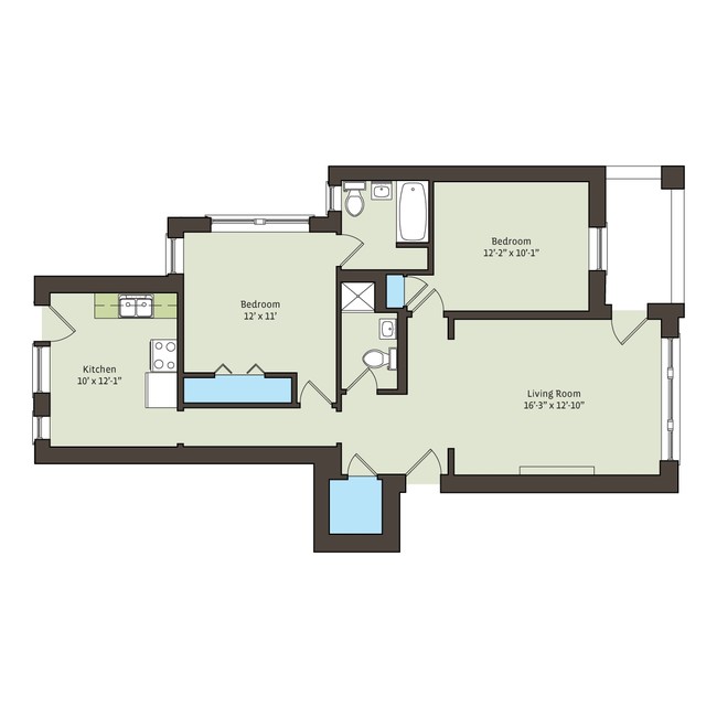 Floorplan - 5335-5345 S. Kimbark Avenue