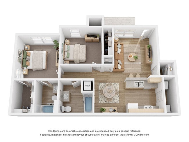 Floorplan - Lakewood Terrace Apartments