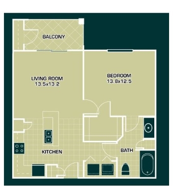 1BR/1BA - Cumberland on Granbury