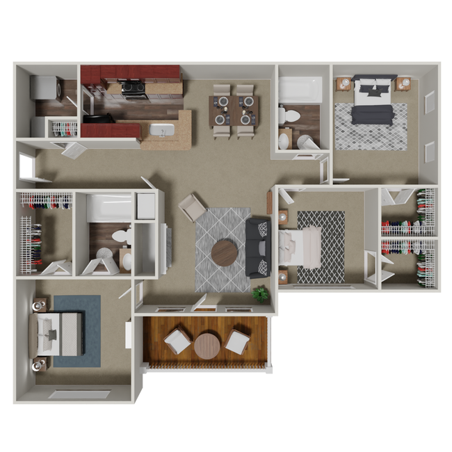 Floorplan - Crestmark Apartment Homes