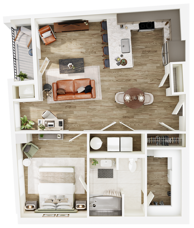 Floorplan - The Seventeen Hundred on East
