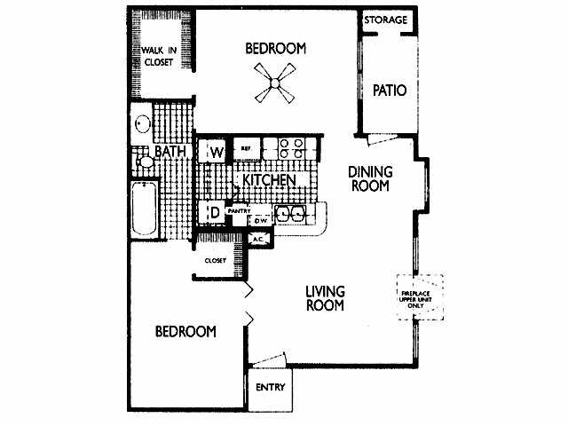 2BR/1BA - Hunters Creek Apartments