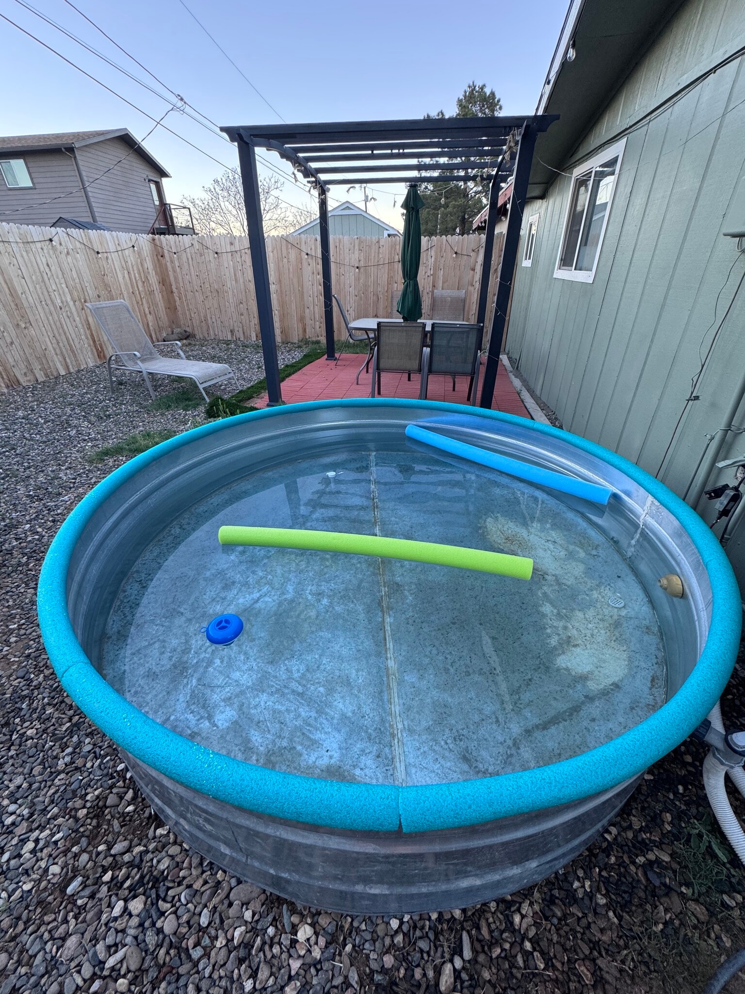 Stock tank “cowboy” pool. 8’ wide by 2’ deep. - 240 S 12th St