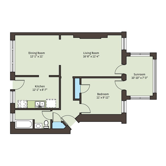 Floorplan - 5416 S. Woodlawn Avenue