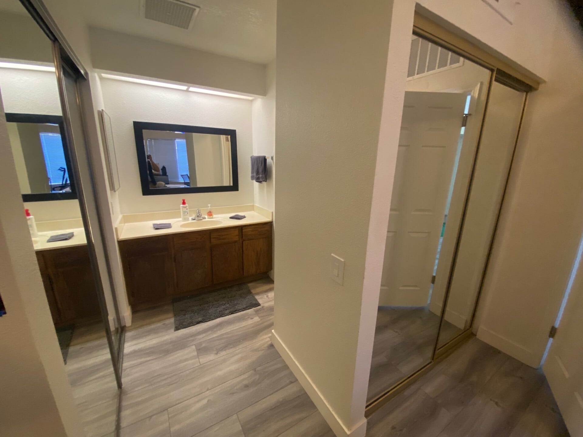 Master BR Vanity and his & hers closets - 2035 S Elm St