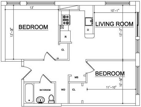 2BR/1BA - Ocean Blue