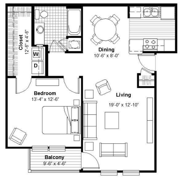 Floorplan - The Moxie on Union Hill