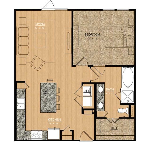 Floorplan - Magnolia at Bishop Arts