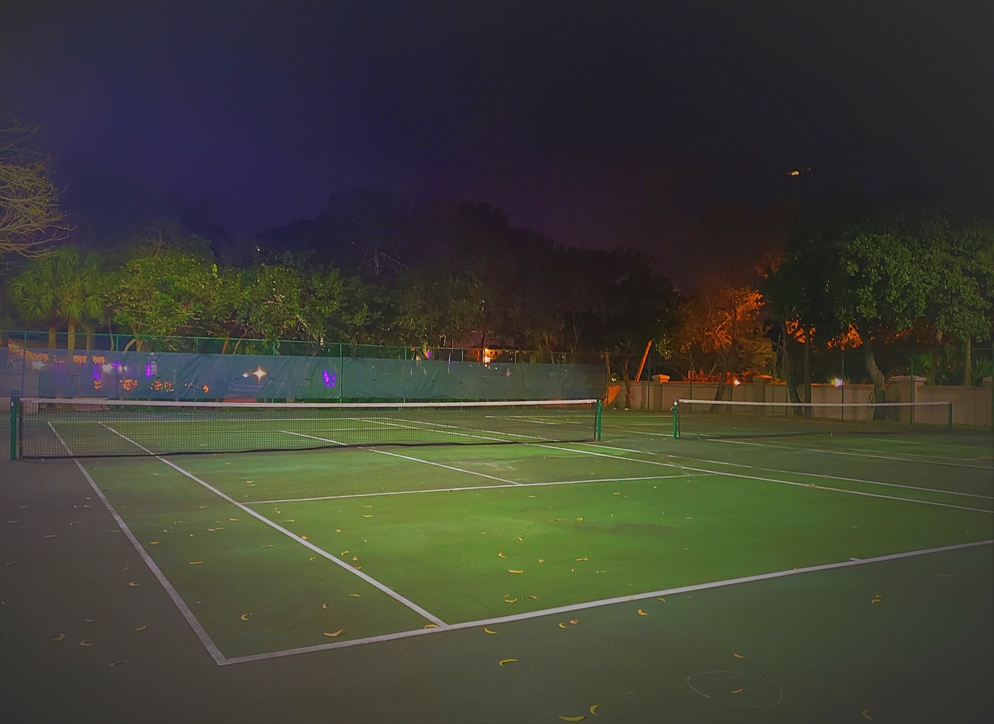 Lighted Tennis Court - 9959 Nob Hill Ct