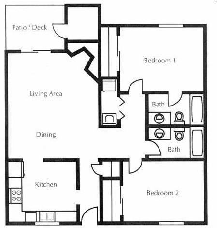 2BR/2BA - Millwood Estates