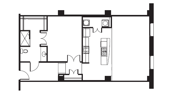 1BR/1BA - The Mayo Hotel Apartments