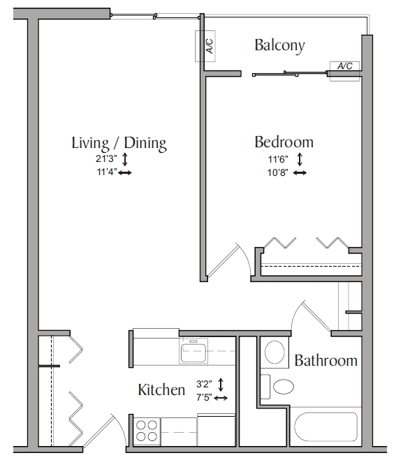 1BR/1BA - Inwood House