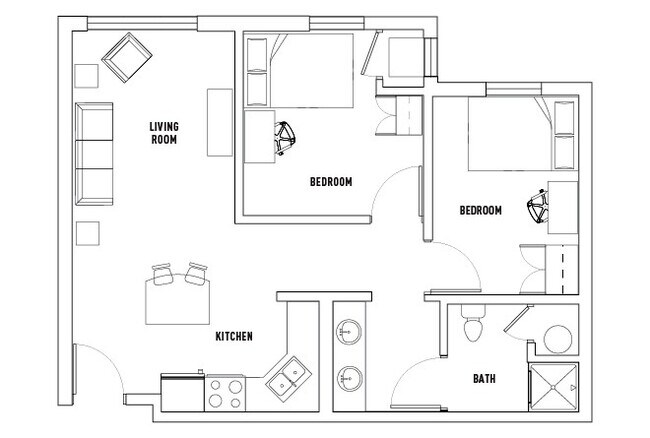 2 Bedroom - Drake West Village