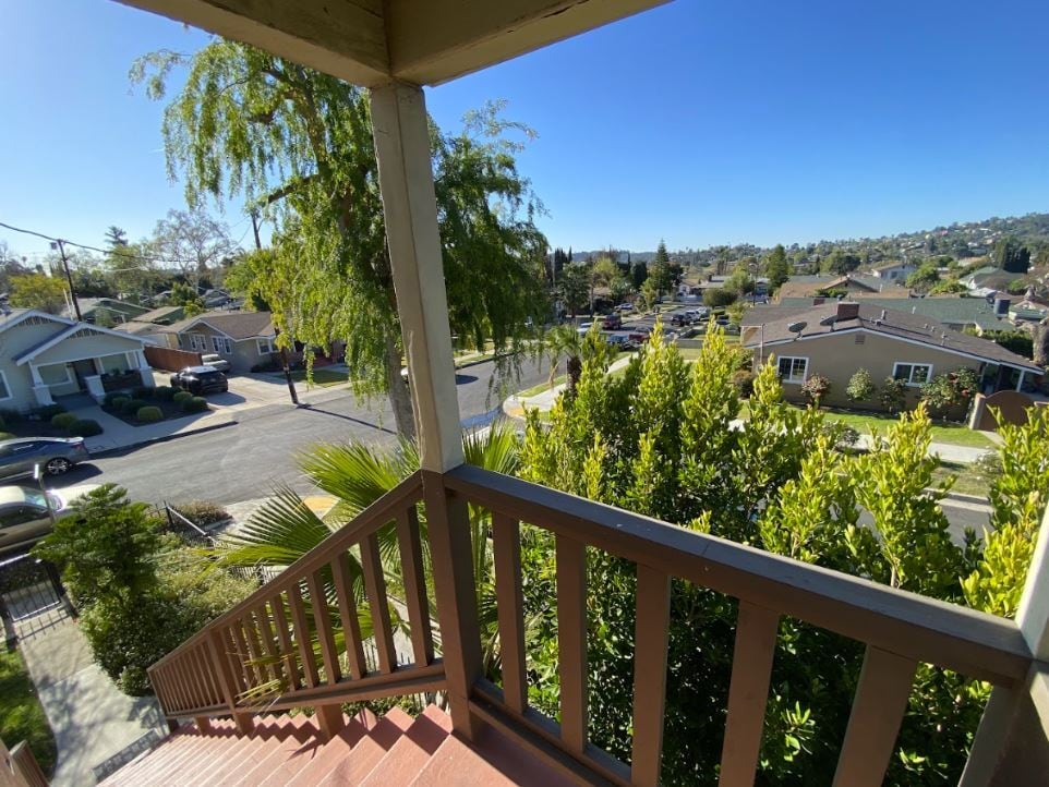 View from the front door at the top of the stairs - 1733 Phillips Way