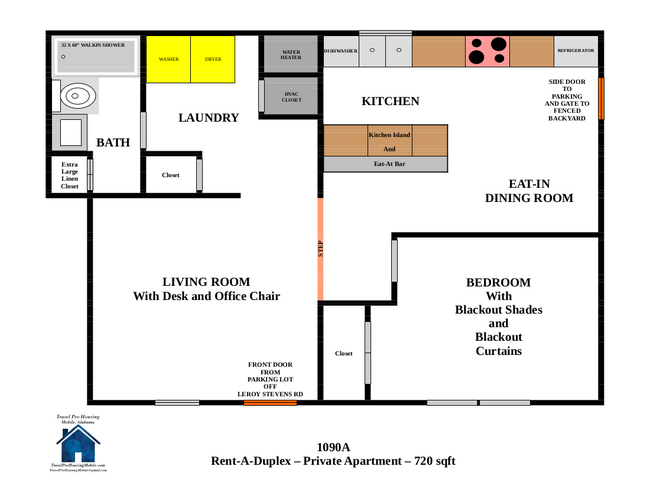 1090A Floorplan - 1090 Leroy Stevens Rd