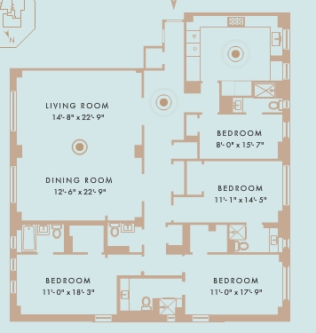 Floorplan - 845 W End Ave