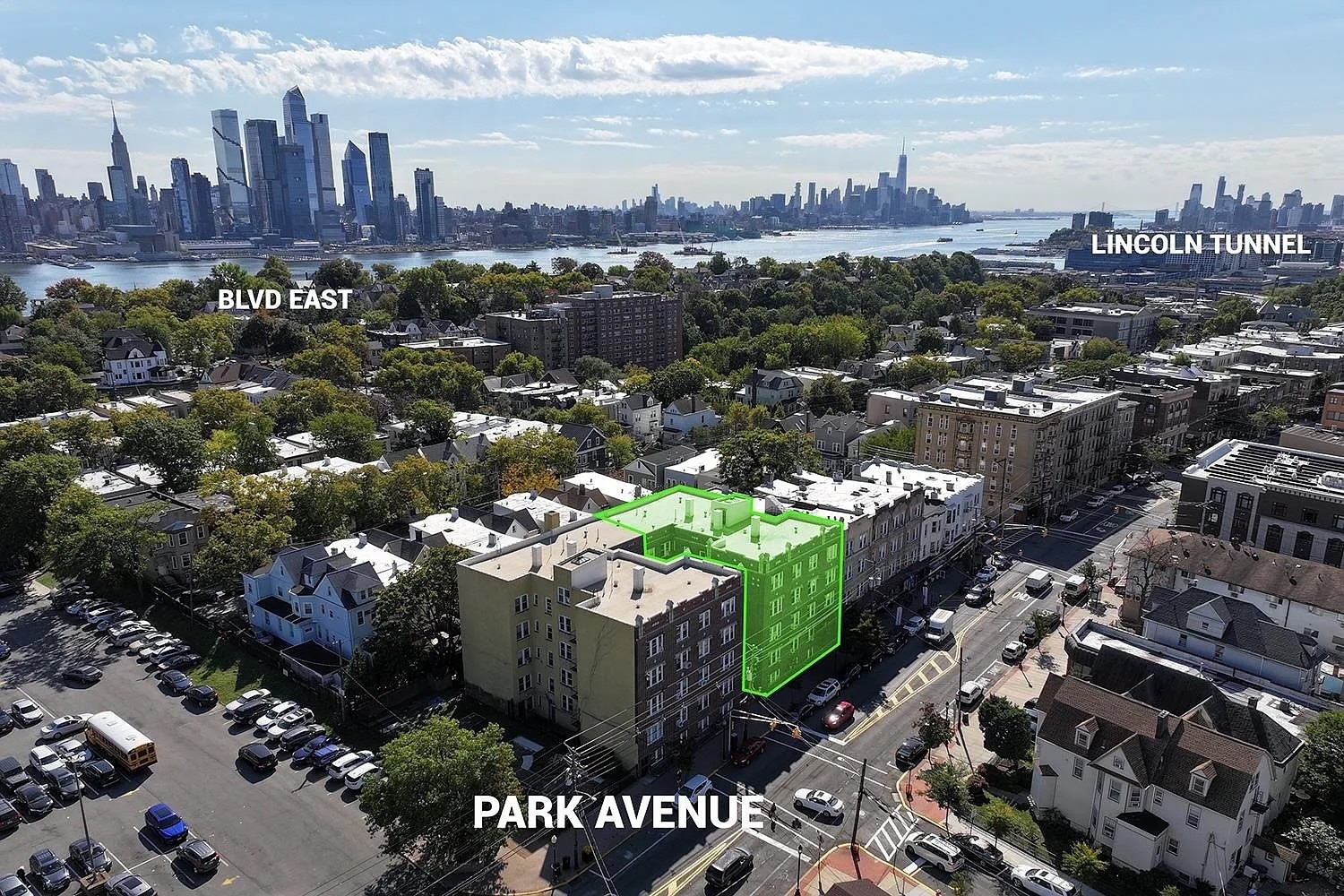 Annotated Aerial Building View - 3718 Park Ave
