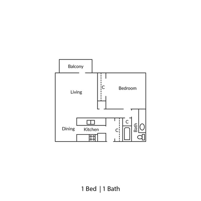 Floorplan - Knollwood Apartments