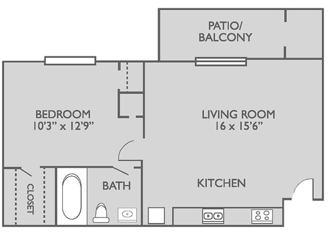 Floorplan - Woodhollow Apartments