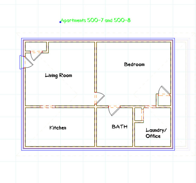 Apartment 8 Floorplan - 500 Euclid Avenue