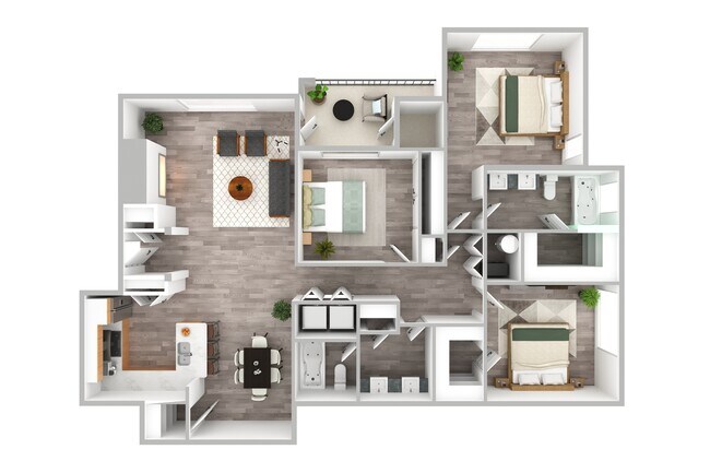 3 Bedroom | 2 Bath | 1508 SF - Avalon Oaks Apartments